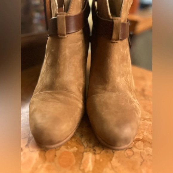 Rag & bone Harlow nubuck cognac and brown bootie - Picture 3 of 10